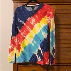 cashmere tie dye sweater